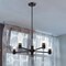 Nuvo Clarksville - 28 Inch 5 Light Chandelier - Matte Black with Clear Glass 60/8066 - alternate 6
